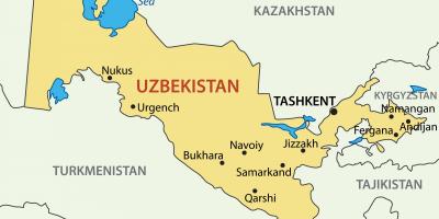Hoofstad van Oesbekistan kaart