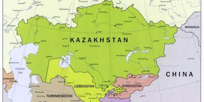 Oesbekistan, rusland kaart